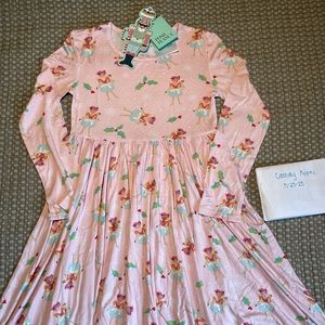 Posh peanut Glitterville Sugar Plum Pixie long sleeve twirl dress